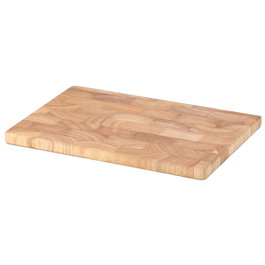 Continenta Tabla de Cortar 26x18x1,5 cm - Pack de 24 Unidades en Madera de Árbol de la Goma